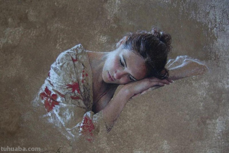 这色粉女人体好美，笔笔精到，表现力不俗