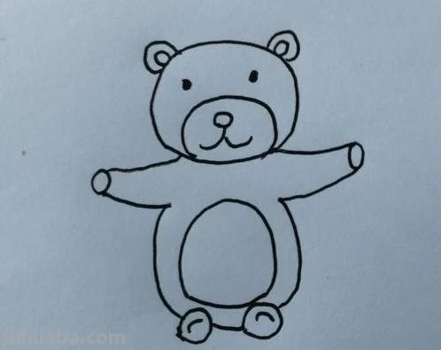 熊的简笔画怎么画（仔仔熊的简笔画怎么画）