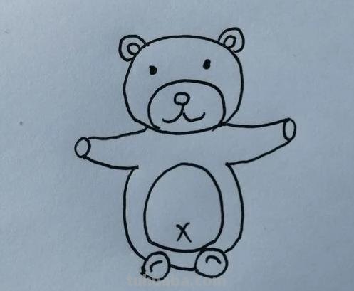 熊的简笔画怎么画（仔仔熊的简笔画怎么画）