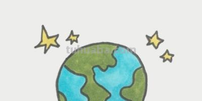 彩铅怎么画地球（彩铅怎么画地球图片）