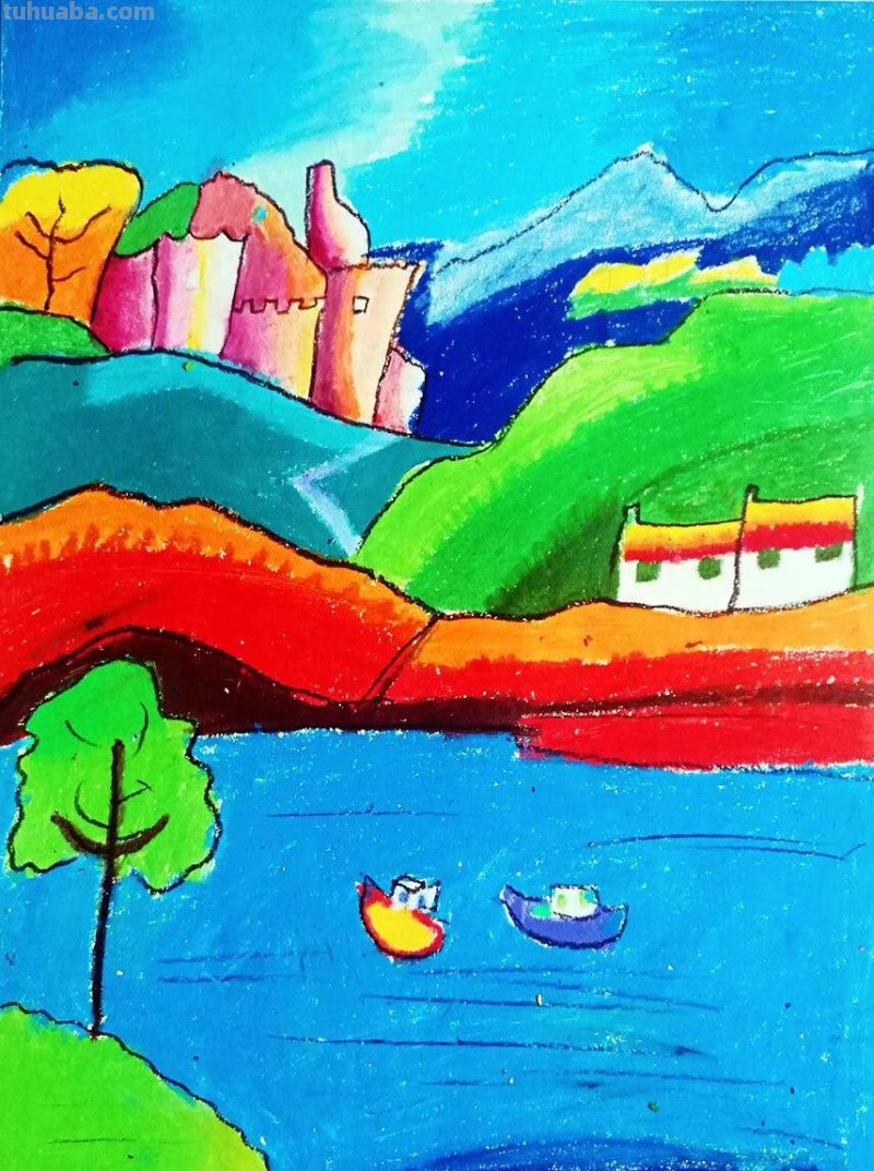 漂亮的水粉儿童画作品欣赏