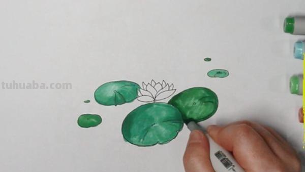 荷叶风景速写（荷叶风景速写图片）
