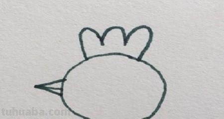 小鸡简笔画怎么画（老鹰抓小鸡简笔画怎么画）