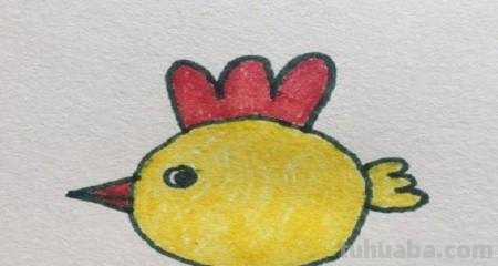 小鸡简笔画怎么画（老鹰抓小鸡简笔画怎么画）