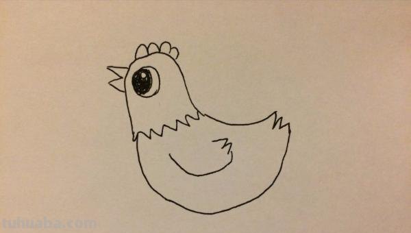 小鸡简笔画怎么画（老鹰抓小鸡简笔画怎么画）