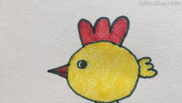 小鸡简笔画怎么画（老鹰抓小鸡简笔画怎么画）
