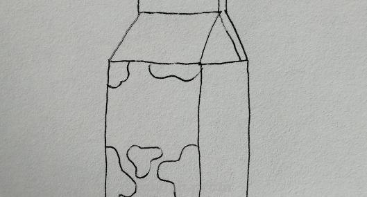 彩铅牛奶盒怎么画（彩铅牛奶盒怎么画好看）