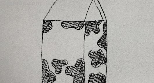 彩铅牛奶盒怎么画（彩铅牛奶盒怎么画好看）