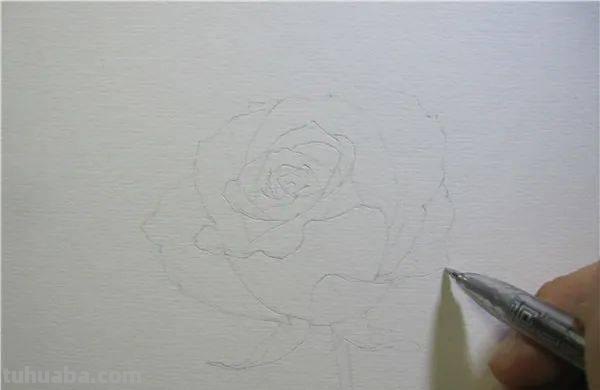 用彩铅画玫瑰花怎么画（用彩铅画玫瑰花怎么画?简单又漂亮 百度网盘）