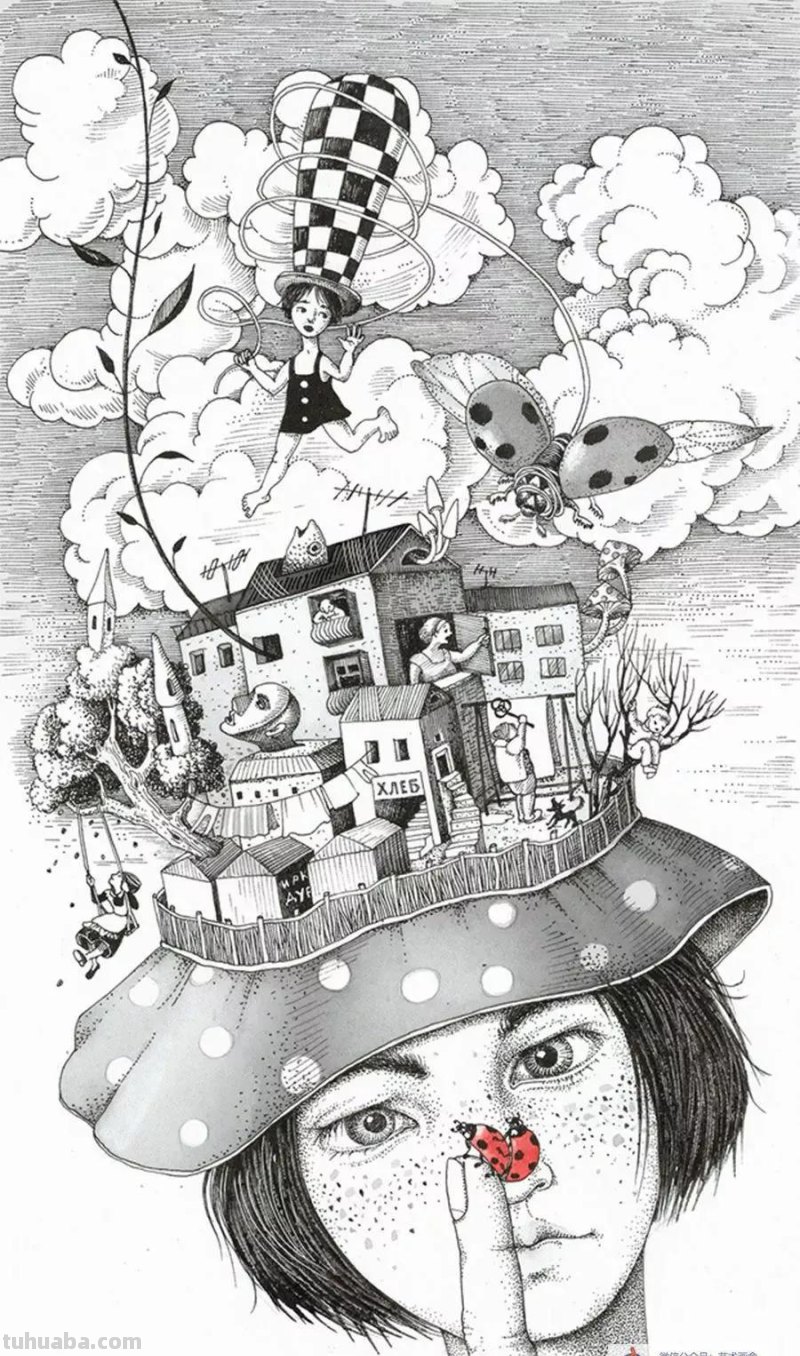 创意素描10幅，画的就是创意，你喜欢哪一个？