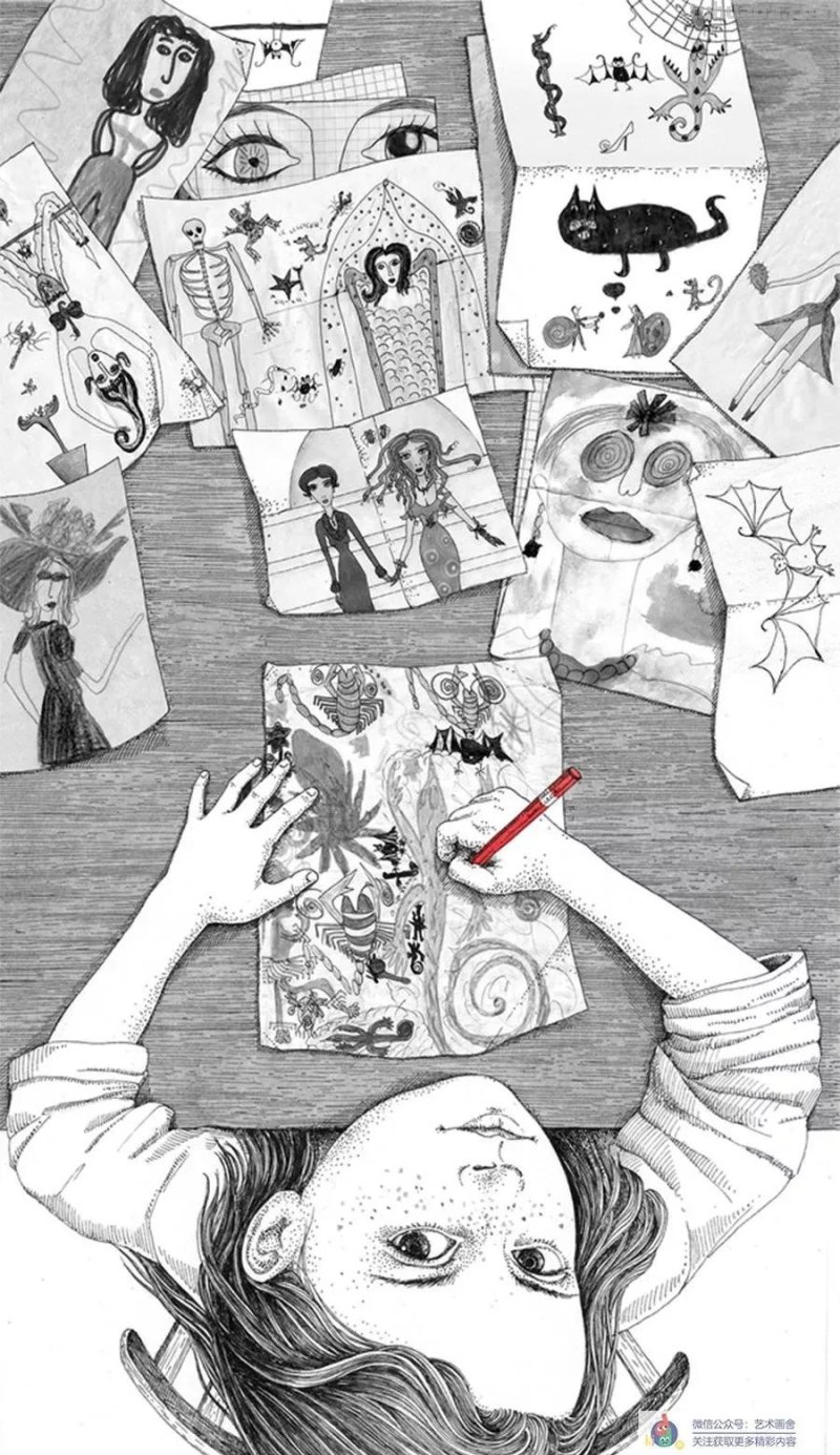 创意素描10幅，画的就是创意，你喜欢哪一个？