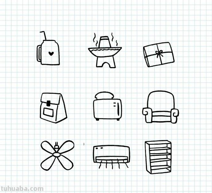 居家简笔画大全~快收藏起来备用吧~ 居家简笔画大全~快收藏起来备用吧~