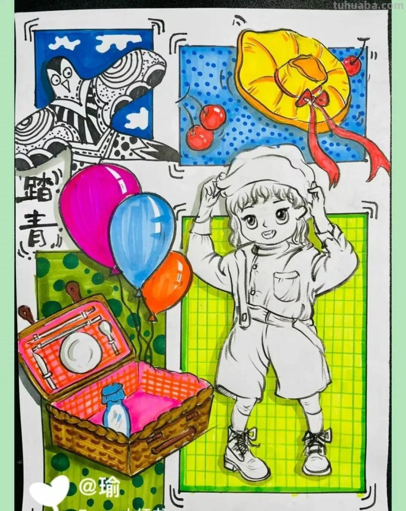 ​少儿创意素描美术精选16张范画，没有创意教学？建议你收藏这篇