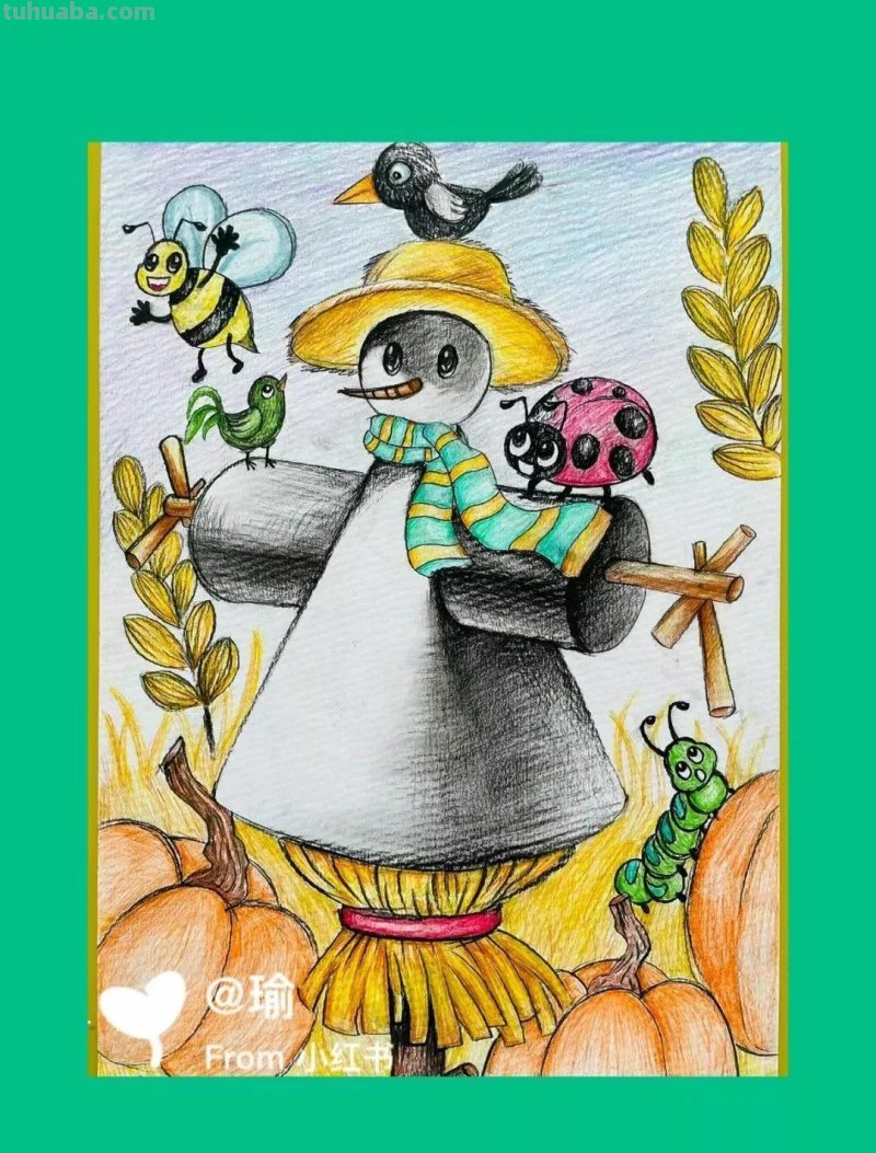 ​少儿创意素描美术精选16张范画，没有创意教学？建议你收藏这篇