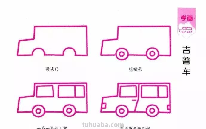 简笔画｜31个带儿歌的简笔画，海陆空都齐了，孩子都爱画，收藏！