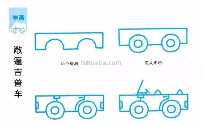 简笔画｜31个带儿歌的简笔画，海陆空都齐了，孩子都爱画，收藏！