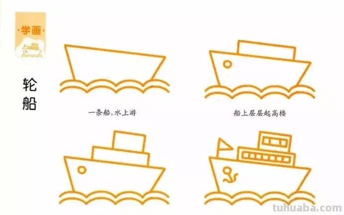 简笔画｜31个带儿歌的简笔画，海陆空都齐了，孩子都爱画，收藏！