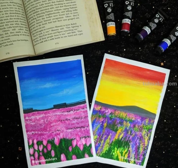 什么画最能治愈不开心，画画界估计也就水粉风景画作品了