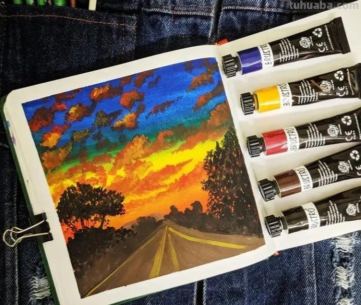 什么画最能治愈不开心，画画界估计也就水粉风景画作品了
