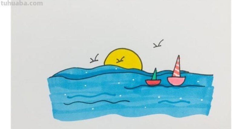海怎么画简笔画(星辰大海怎么画简笔画) 海怎么画简笔画(星辰大海怎么画简笔画)