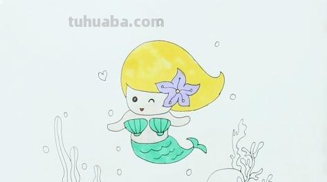 美人鱼怎么画简笔画(十二星座美人鱼怎么画简笔画) 美人鱼怎么画简笔画(十二星座美人鱼怎么画简笔画)
