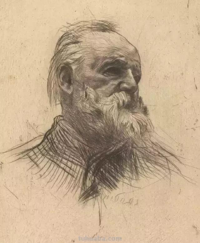 法国雕塑家奥古斯特·罗丹，速写合集