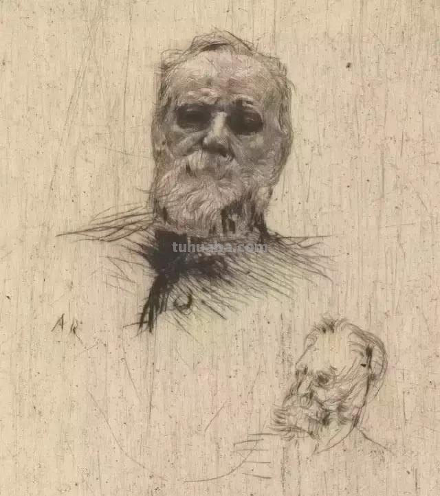 法国雕塑家奥古斯特·罗丹，速写合集