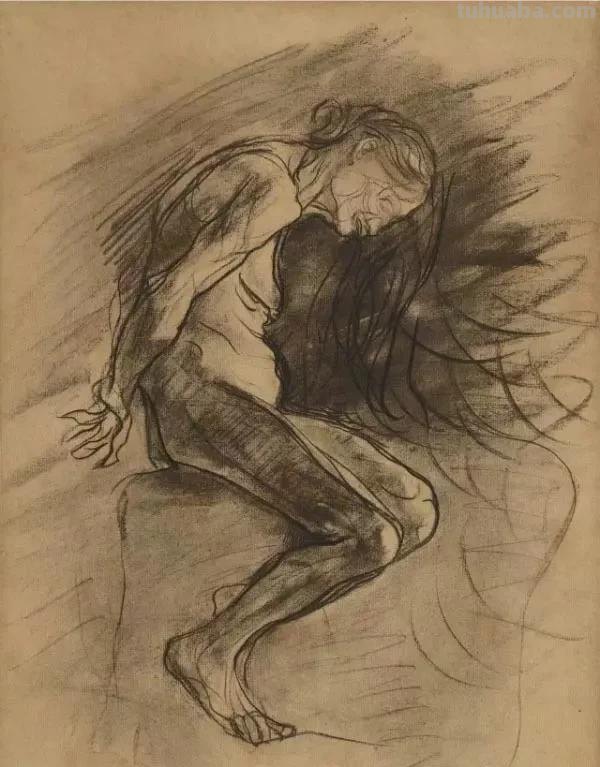 法国雕塑家奥古斯特·罗丹，速写合集