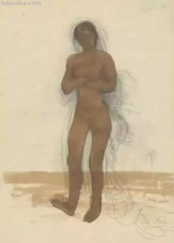 法国雕塑家奥古斯特·罗丹，速写合集