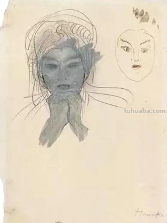 法国雕塑家奥古斯特·罗丹，速写合集