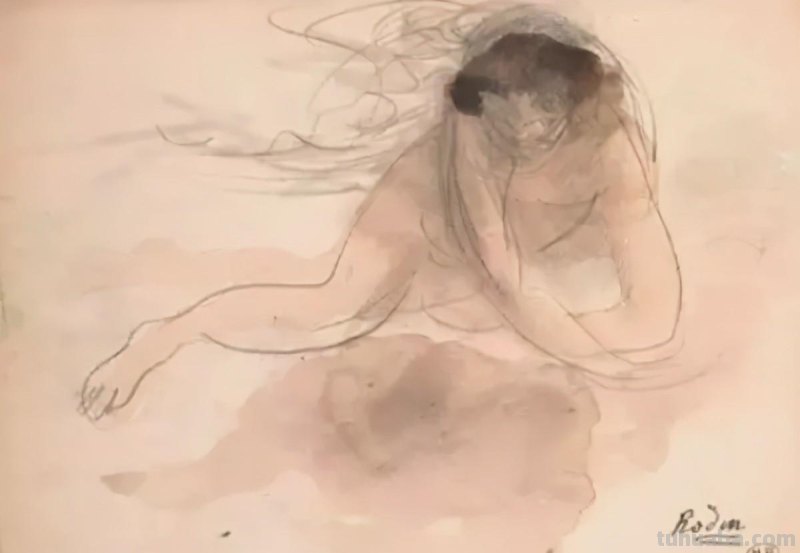 法国雕塑家奥古斯特·罗丹，速写合集