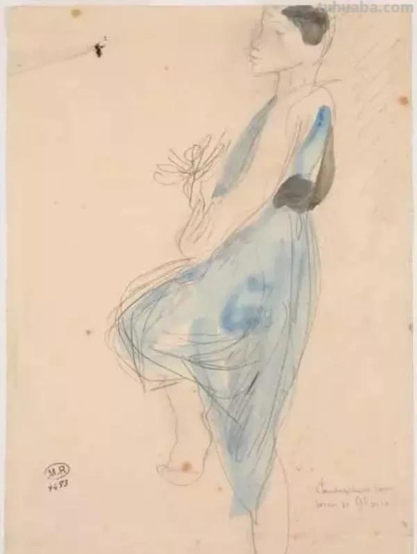 法国雕塑家奥古斯特·罗丹，速写合集