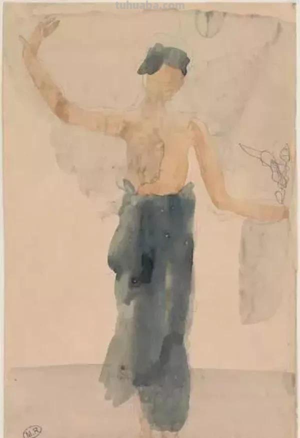 法国雕塑家奥古斯特·罗丹，速写合集