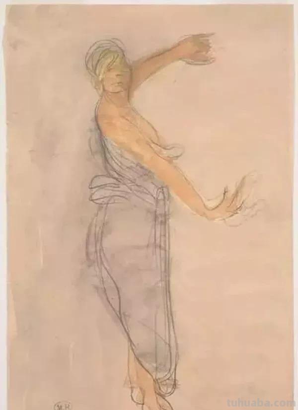 法国雕塑家奥古斯特·罗丹，速写合集