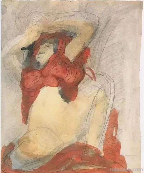 法国雕塑家奥古斯特·罗丹，速写合集