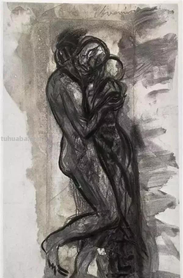 法国雕塑家奥古斯特·罗丹，速写合集