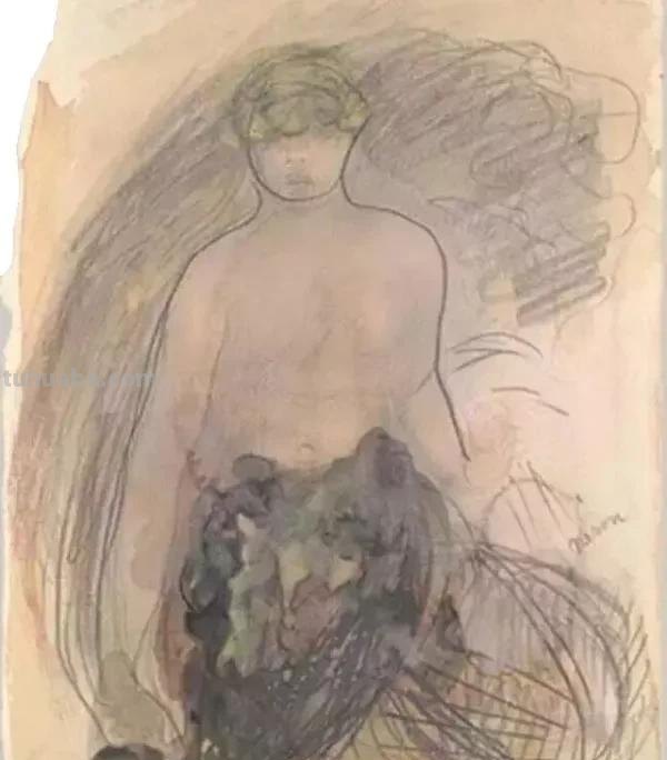 法国雕塑家奥古斯特·罗丹，速写合集