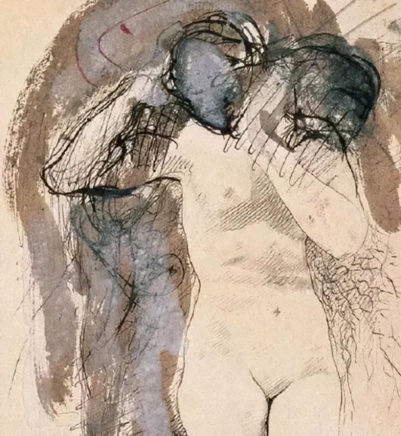 法国雕塑家奥古斯特·罗丹，速写合集