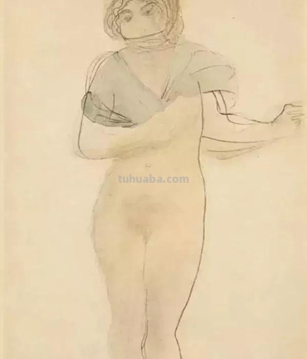 法国雕塑家奥古斯特·罗丹，速写合集