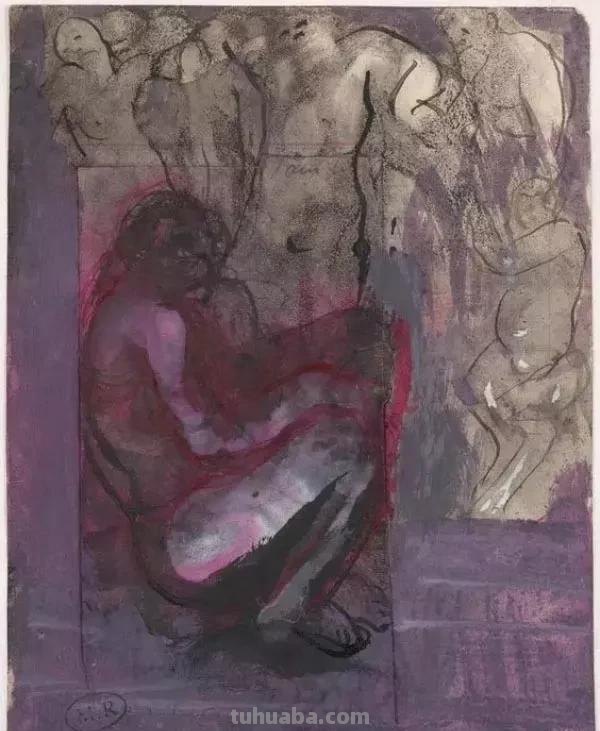 法国雕塑家奥古斯特·罗丹，速写合集