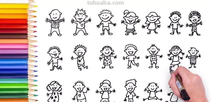 分享一组可爱实用的简笔画，画手帐和小插画都可以用的到，拿走