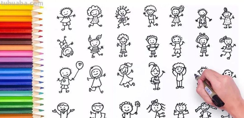 分享一组可爱实用的简笔画，画手帐和小插画都可以用的到，拿走