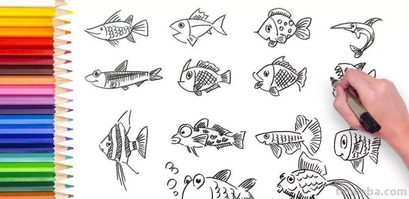 分享一组可爱实用的简笔画，画手帐和小插画都可以用的到，拿走