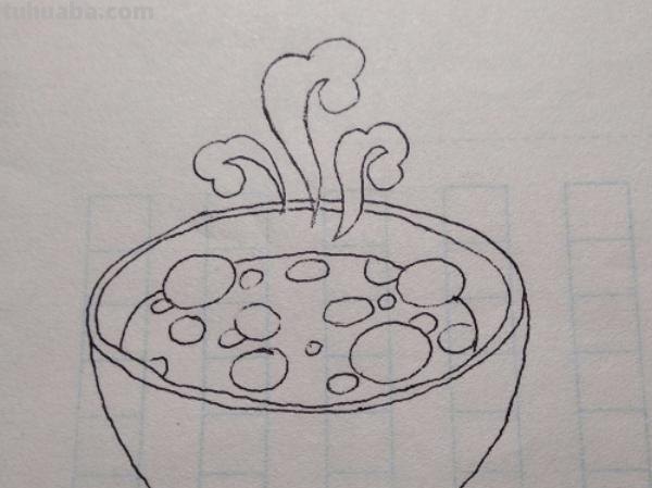 碗的简笔画怎么画（小朋友洗碗的简笔画怎么画）