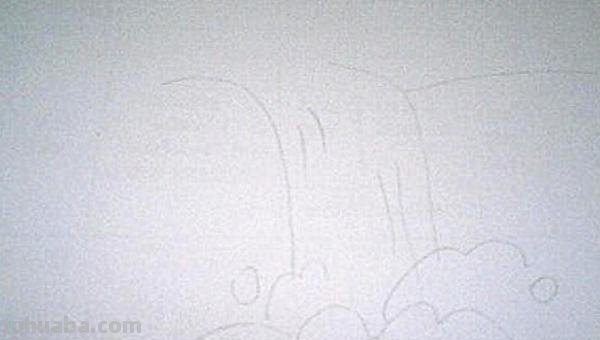瀑布怎么画简笔画（紫藤萝瀑布怎么画简笔画）