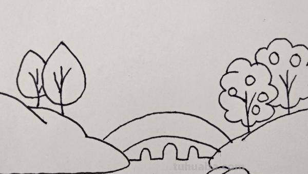 瀑布怎么画简笔画（紫藤萝瀑布怎么画简笔画）