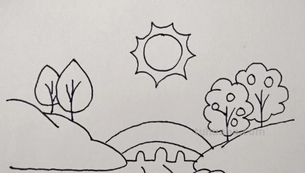 瀑布怎么画简笔画（紫藤萝瀑布怎么画简笔画）