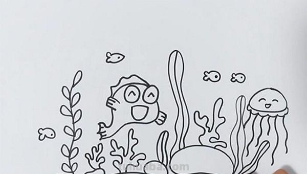 水母怎么画简笔画(海绵宝宝里面的水母怎么画简笔画) 水母怎么画简笔画(海绵宝宝里面的水母怎么画简笔画)