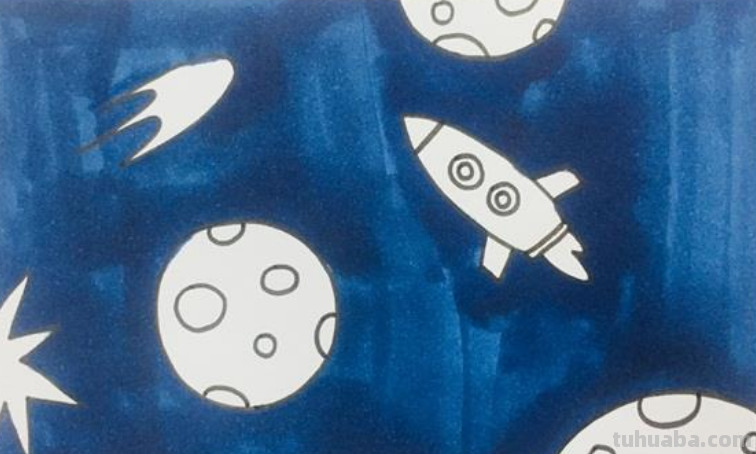 彩铅怎么画宇宙（彩铅怎么画宇宙飞船）