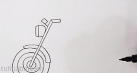 摩托车怎么画简笔画（摩托车怎么画简笔画?）